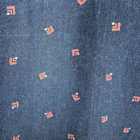 Polo Ralph Lauren Patterned Navy Blue Button Up Shirt Men’s M - Picture 4 of 9